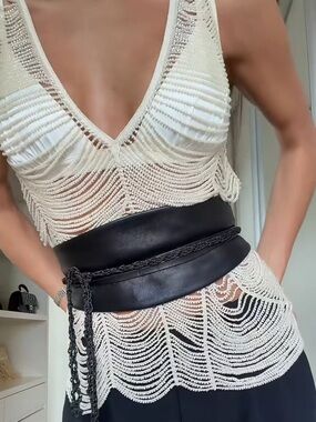 NWT ZARA BEADED TOP ZW COLLECTION